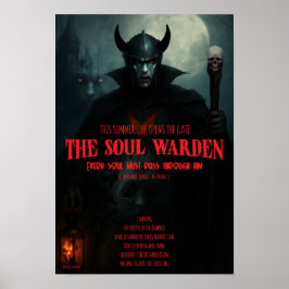 Gothic Horror Poster Zielbewaker Muurkunst Poster