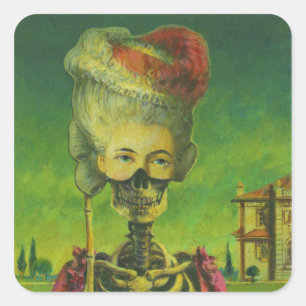 Gothic Horror Skelet Sticker