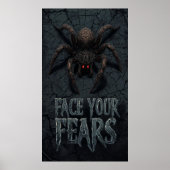 Gothic Horror Spider - Creepy Face Your Fears (Gek Poster (Voorkant)