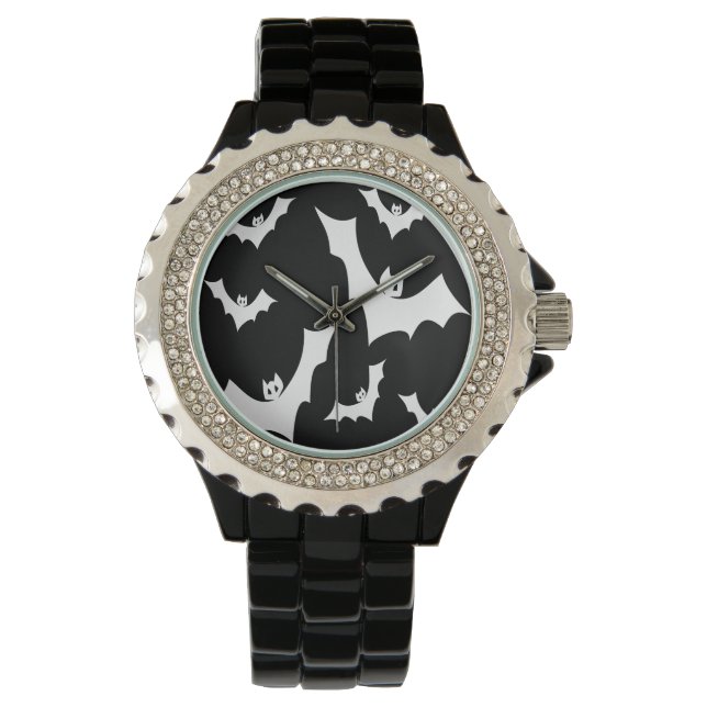 Gothic Horror Vampire Bats Horloge (Voorkant)