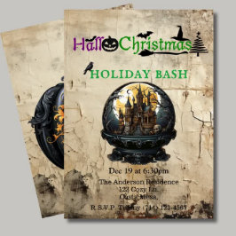 Gothic House Hallo-Christmas Holiday Bash Kaart