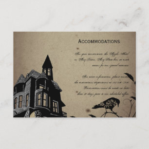  Gothic House Wedding Accomodations Informatiekaartje