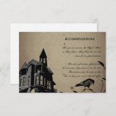 Gothic House Wedding Accomodations Informatiekaartje (Voorkant / Achterkant)