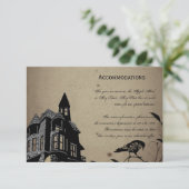 Gothic House Wedding Accomodations Informatiekaartje (Staand voorkant)