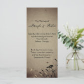 Gothic House Wedding Programme Programmakaart (Staand voorkant)