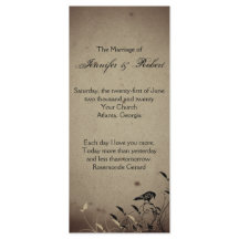  Gothic House Wedding Programme