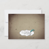  Gothic House Wedding Reception Kaart (Achterkant)