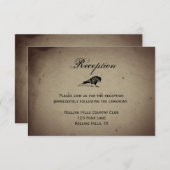  Gothic House Wedding Reception Kaart (Voorkant / Achterkant)