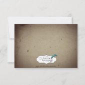  Gothic House Wedding Rehearsal Dinner Kaart (Achterkant)