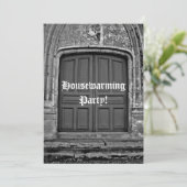 Gothic housewarming party kaart (Staand voorkant)