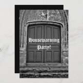 Gothic housewarming party kaart (Voorkant / Achterkant)