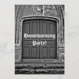 Gothic housewarming party kaart