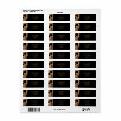 Gothic Human Half Skull Brown Green Tattoo Shop Etiket (Full Sheet)