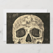 Gothic Human Skull Birthday Party RIP voor zijn tw Kaart (Achterkant)