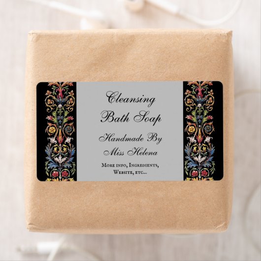 Gothic Illuminated Art Editable Soap Label (Insitu)