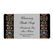 Gothic Illuminated Art Editable Soap Label (Voorkant)