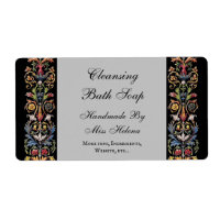 Gothic Illuminated Art Editable Soap Label