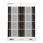 Gothic Illuminated Art Editable Soap Label (Full Sheet)