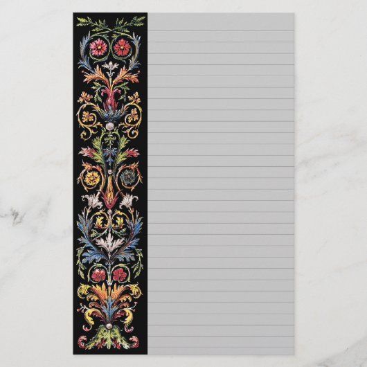 Gothic Illuminated Art, met schrijfleer gelineerd Briefpapier (Voorkant)