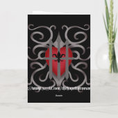 Gothic imprisoned heart romantic Valentine's day Feestdagen Kaart (Achterkant)