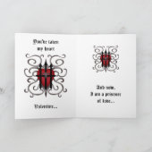 Gothic imprisoned heart romantic Valentine's day Feestdagen Kaart (Binnen)