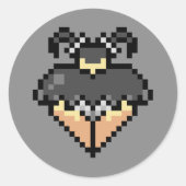 Gothic in een korte zwarte rok Sticker (Voorkant)