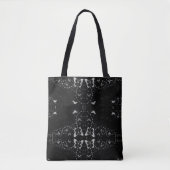 Gothic Iron Butterfly Dark Pattern Tote Bag (Voorkant)