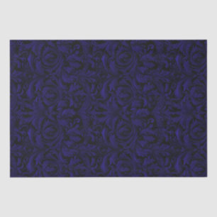 Gothic Jacquard Swirls Decoupage - Donker Paarse Tissuepapier