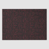 Gothic Jacquard Swirls Decoupage - Donkerrood Zwar Tissuepapier (Voorkant)