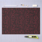 Gothic Jacquard Swirls Decoupage - Medium Rood Tissuepapier (Craft)