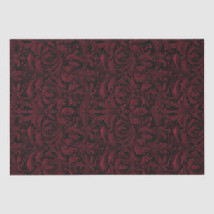 Gothic Jacquard Swirls Decoupage - Medium Rood Tissuepapier