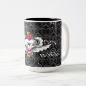 Gothic Jubileum 1e 5e 10e 15e 20e Tweekleurige Koffiemok (Voorkant rechts)