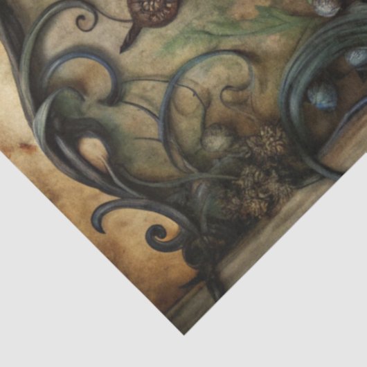 Gothic Junk Journal Serie Ontwerp 15 Tissuepapier (Detail)