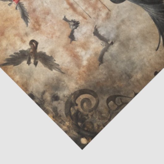 Gothic Junk Journal Serie Ontwerp 16 Tissuepapier (Detail)