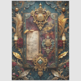 Gothic Junk Journal Serie Ontwerp 17 Tissuepapier