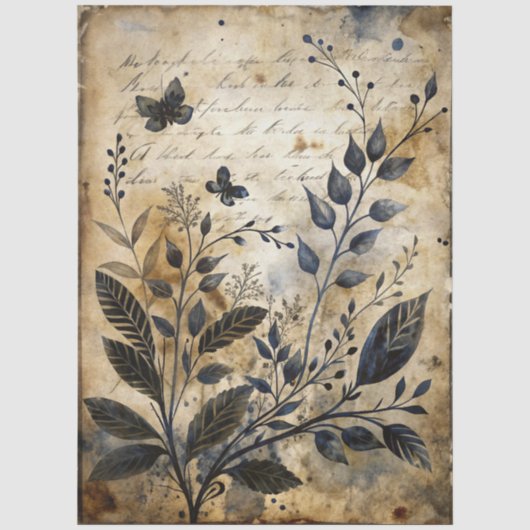 Gothic Junk Journal Serie Ontwerp 4 Tissuepapier (Voorkant)