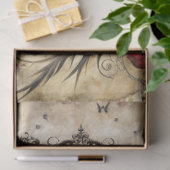 Gothic Junk Journal Serie Ontwerp 8 Tissuepapier (Geschenk)