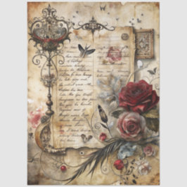 Gothic Junk Journal Serie Ontwerp 8 Tissuepapier