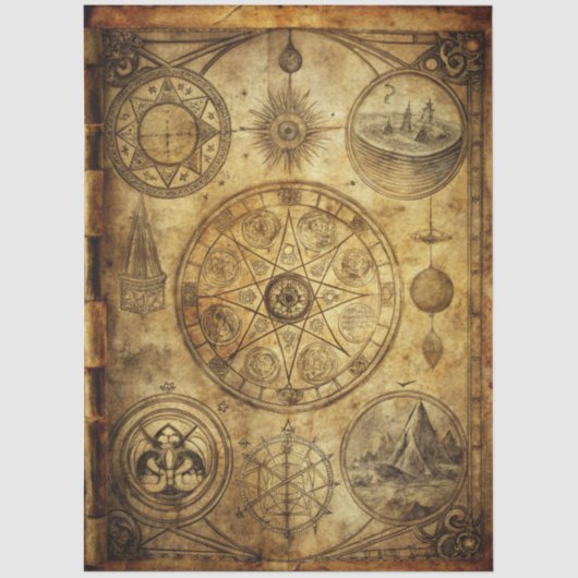 Gothic Junk Journal Series Design 23 Tissuepapier (Voorkant)