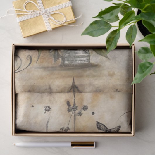 Gothic Junk Journal Series Design 3 Tissuepapier (Geschenk)