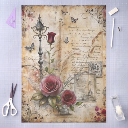 Gothic Junk Journal Series Design 3 Tissuepapier (Craft)