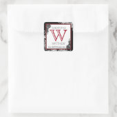 Gothic kant bruiloft cadeau label (Tas)