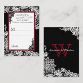 Gothic kant trouwplaats kaarten plaatskaartje (Voorkant / Achterkant)