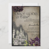 Gothic Kasteel Sprookje Thema Kaart (Voorkant)