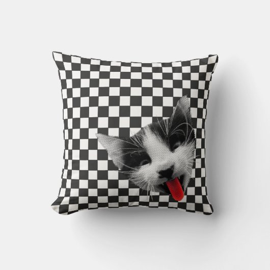 Gothic Kat Cushion Kussen (Voorkant)