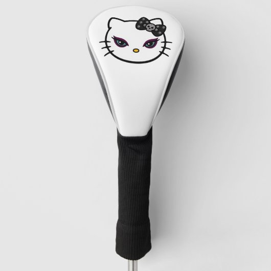 Gothic Kat Driver Hoesje Golfheadcover (Voorkant)