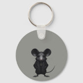 Gothic kat- en muisnaam gepersonaliseerde aangepas sleutelhanger (Achterkant)