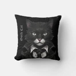 Gothic Kat kussen gothic zwart grillen