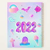 Gothic Kawaii Cute Pastel 2022 Planner (Achterkant)