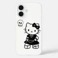 Gothic Kawaii Kitty – Emo Esthetiek iPhone / iPad